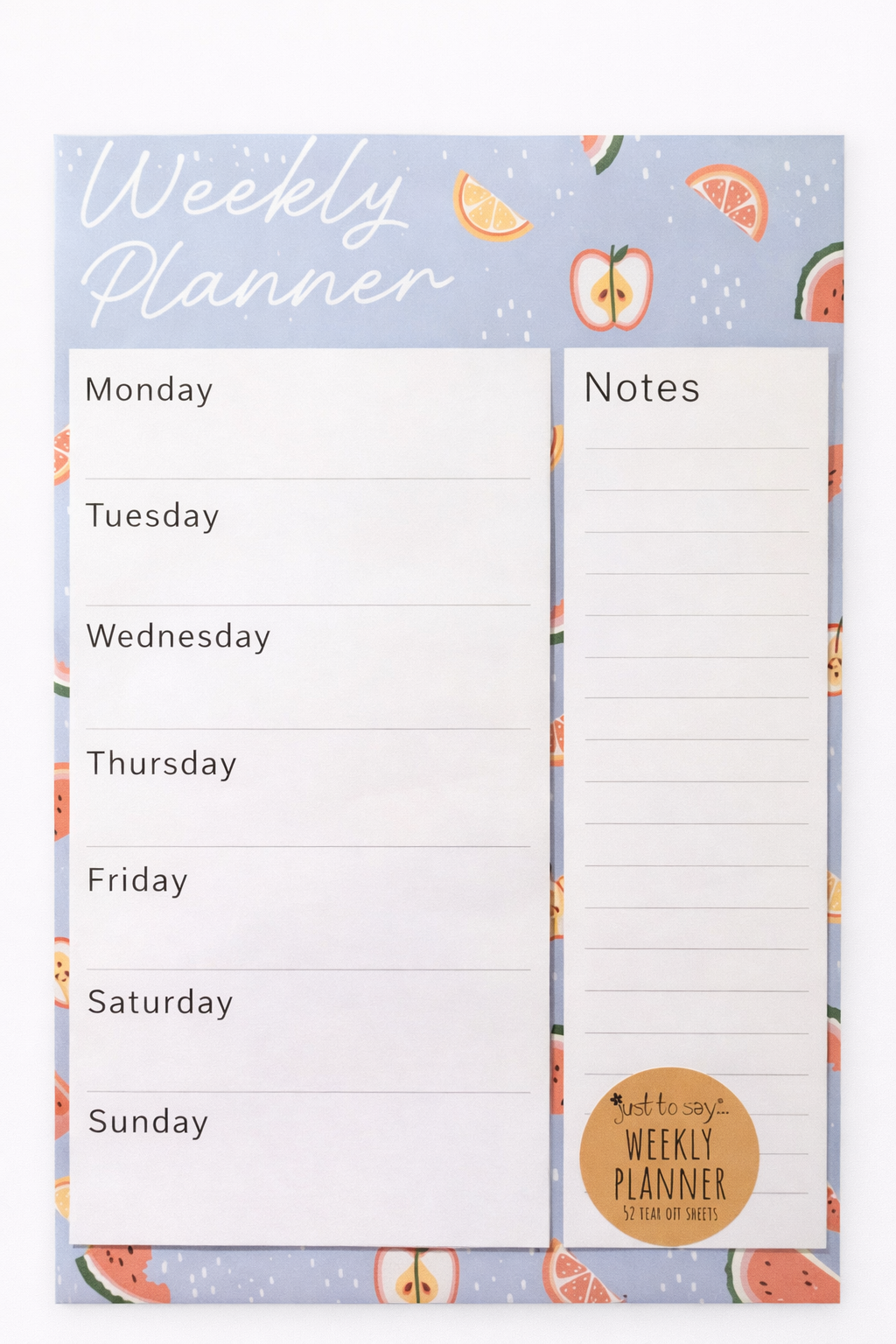 a4 weekly planner desk organiser showing one variant with clear layout for weekly planning