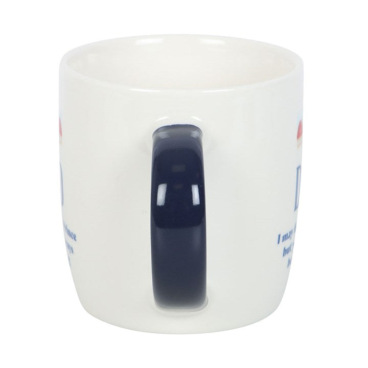 dad youll always be my king mug side view highlighting contrasting handle