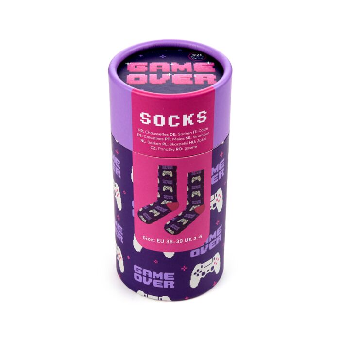 game over socks alternative variant design for computer and console players