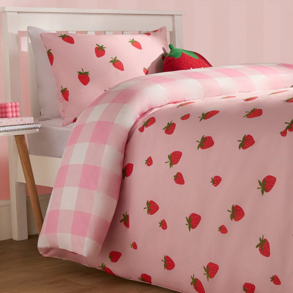 Strawberry Duvet Cover -Single