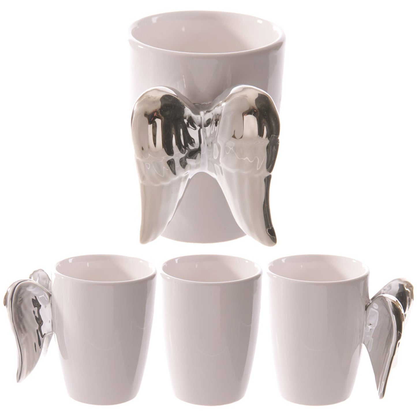 Silver Angel Wings Mug