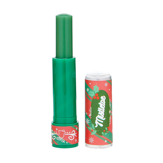 bubble t mistletoe noveltea lip balm opened showing product inside
