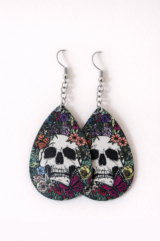 Skull Drop Earrings