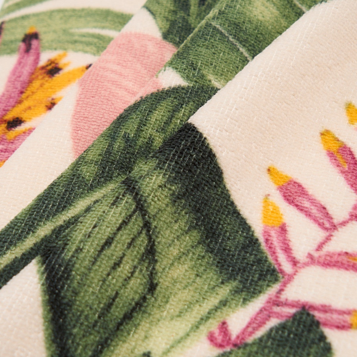 Tropical Floral Fleece Throw