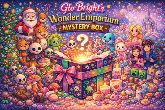 glo bright mystery box gift surprise promotional image showcasing curated surprise gifting