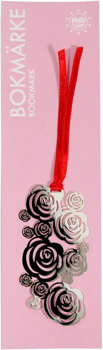 Metal rose design bookmark elegant slim bookmark gift for book lovers