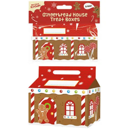 Gingerbread House Treat Boxes 3 Pack