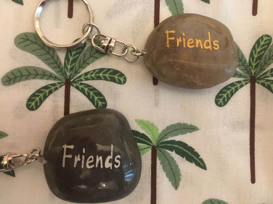 Stone Keyring 'Friends'