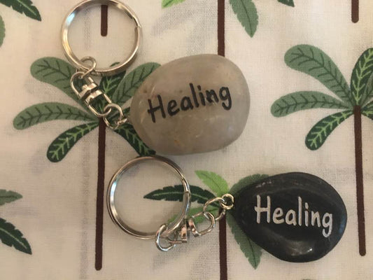 Stone Keyring 'Healing'