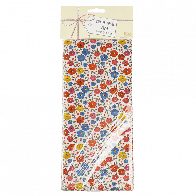 Floral Tissue Paper (10 Sheets)