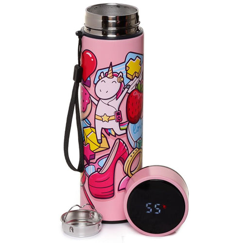 Unicorn Reusable Stainless Steel Hot/Cold Thermal Bottle 450Ml