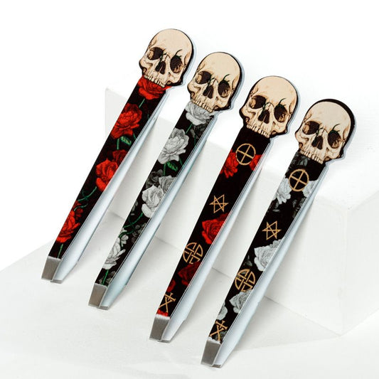 Tweezers Skull & Roses