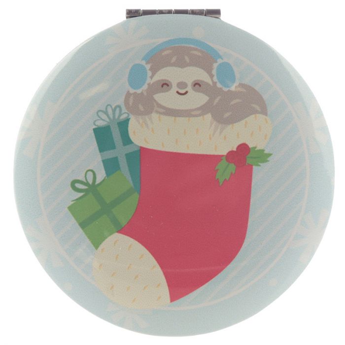 Festive Friends Christmas Animals Compact Mirror.