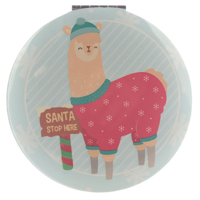 Festive Friends Christmas Animals Compact Mirror.