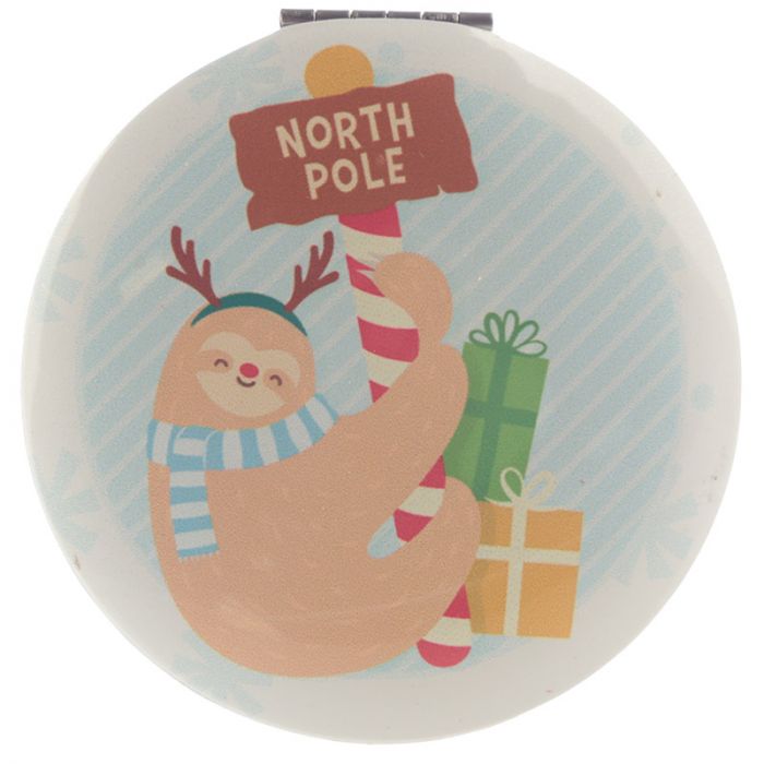 Festive Friends Christmas Animals Compact Mirror.