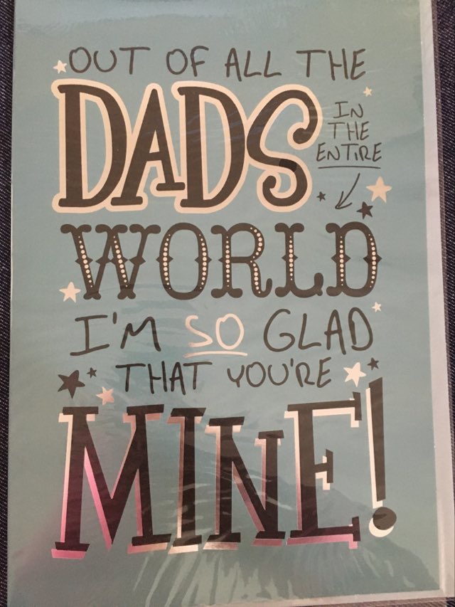 Father's Day  Card 19cm x 27cm Approx
