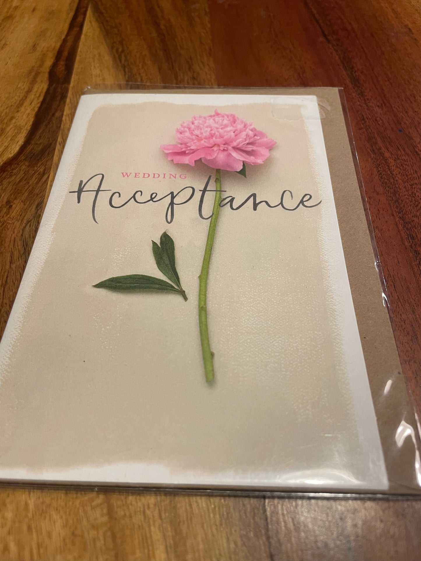 Wedding Acceptance Card