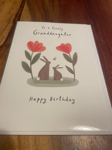 Granddaughter Birthday Card