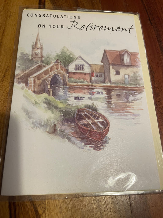 Retirement Card-Boat