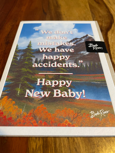 Bob Ross New Baby Card