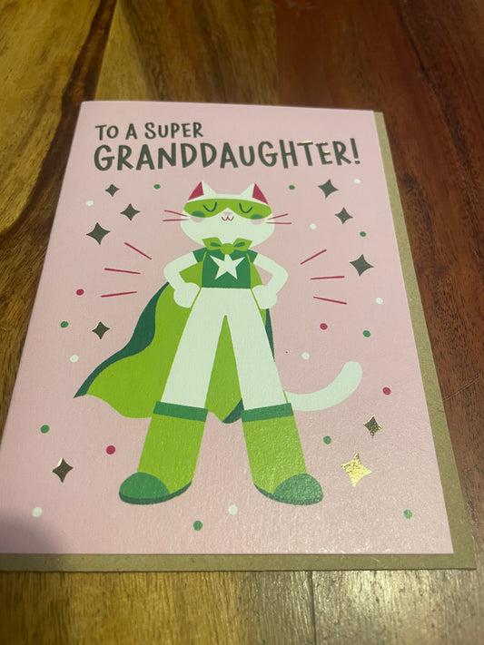 Granddaughter Birthday Card