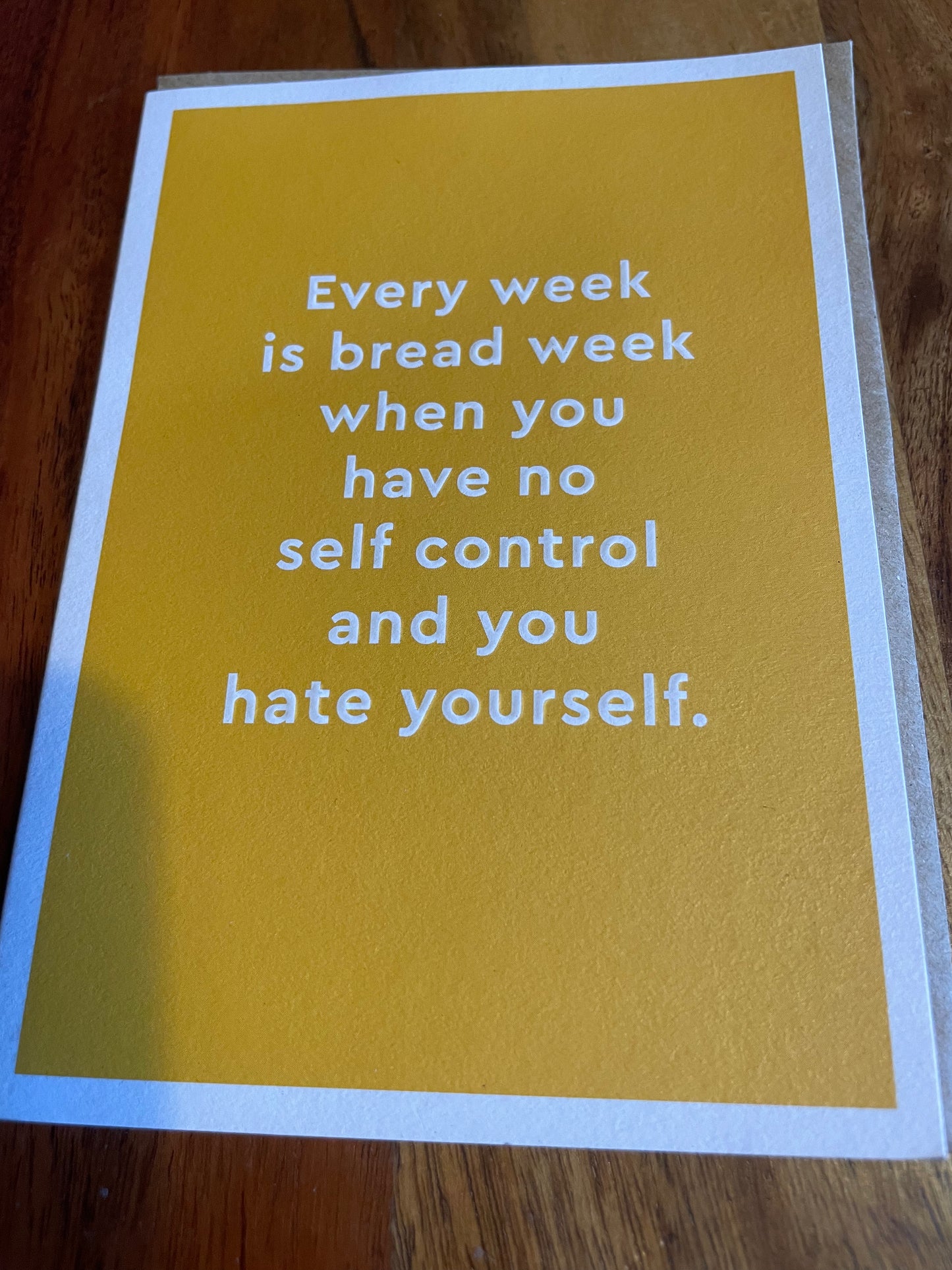 Bread Week Card -Blank inside