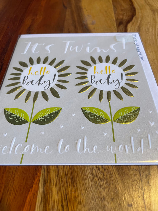 Twins Flower Card