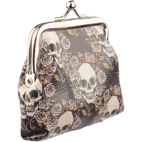 Skull & Roses Tic Tac Purse