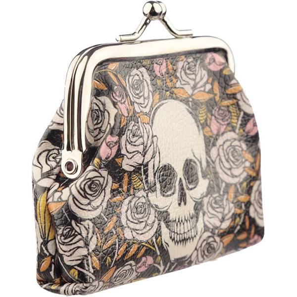 Skull & Roses Tic Tac Purse