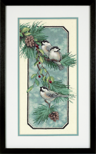 Dimensions Cross Stitch Chickadees On A Branch
